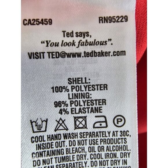 Ted Baker London Vibrant Red Ruffle Dress - Picture 12 of 15